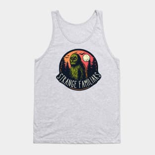 Strange Familiars Podcast - Bigfoot Sasquatch Design Tank Top